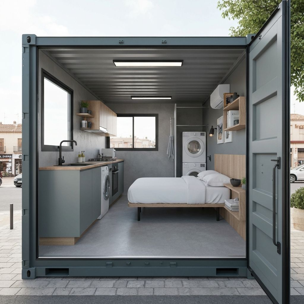 Kitnet contenedor moderno